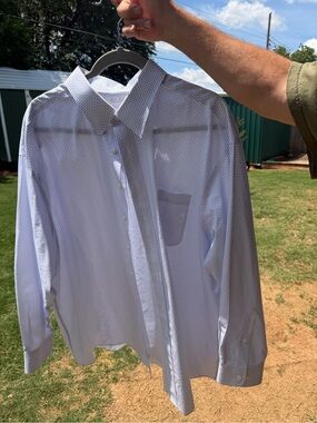 Men's Light Purple Micro-Print Dress Shirt